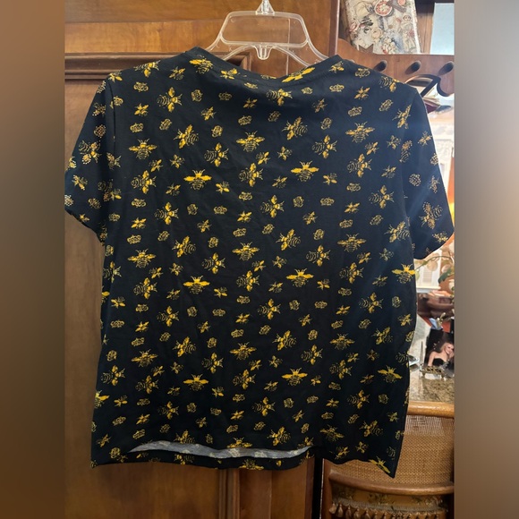 NWT Alice And Olivia Rylyn Queen Bee Print Cotton T-shirt size M - Picture 5 of 5
